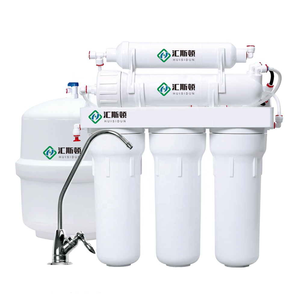 75 GPD RO Drinking Water Filtration System with Booster Pump and 4.0G Pressure Barrel