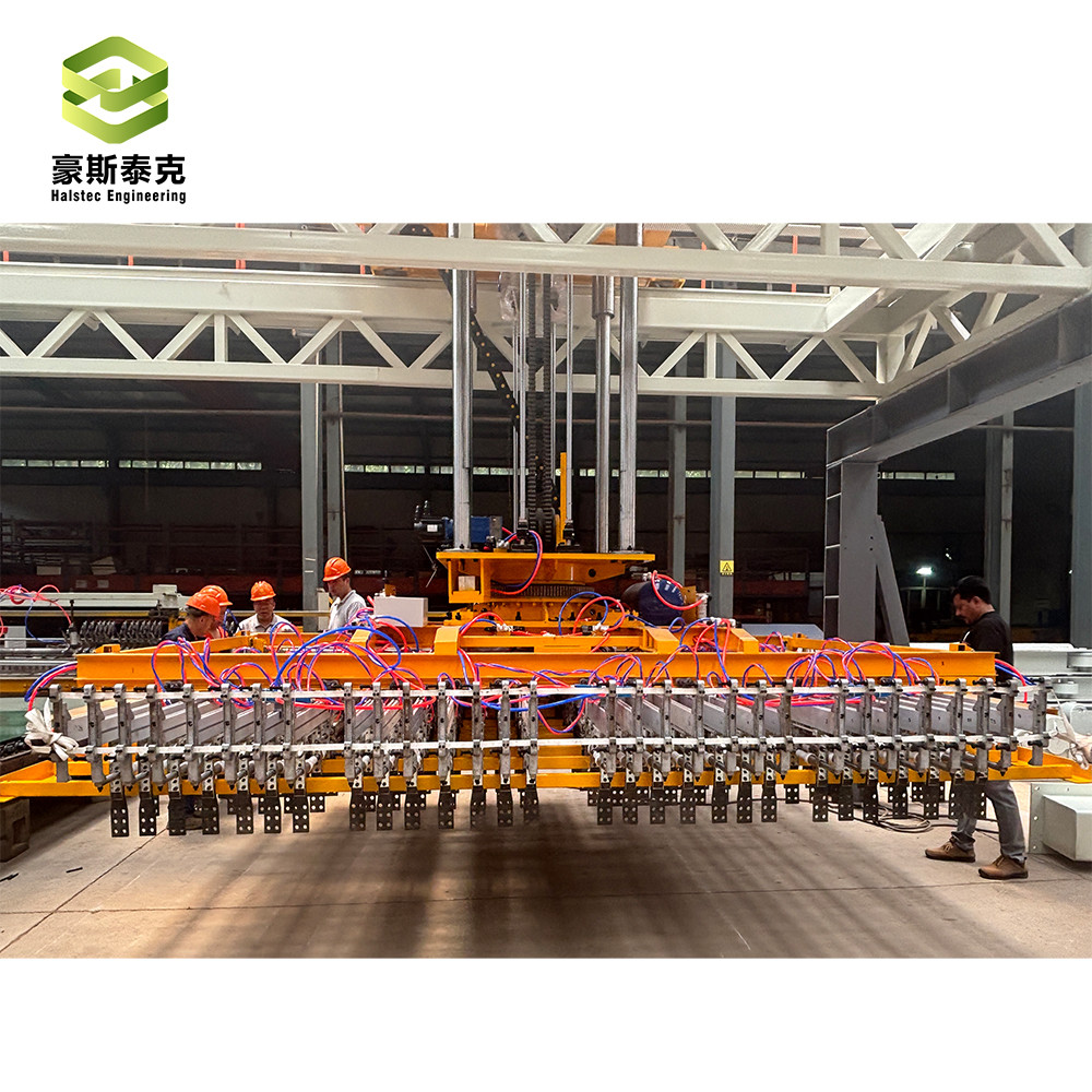 Easy Operation Fully Automatic Brick Plant Designed Frame Stacking Machine With Moving Frame Structure
