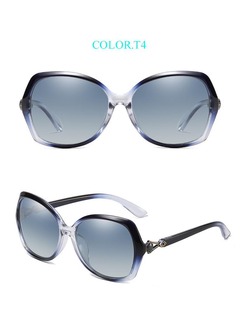 BSCI Oversized Designer Polarized Fashion Sunglasses UV400 Resin Lens