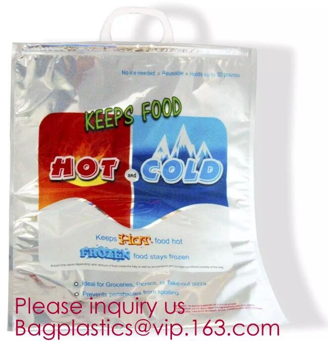 Aluminum Foil Food Use Disposable Cooler Bag Insulated Thermal Bag Organizer Storage Frozen Lunch Bag bagease bagplastic