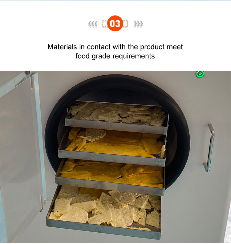 Home Vacuum Freeze Dryer Fruit Lyophilizer Equipment 4KG / Batch