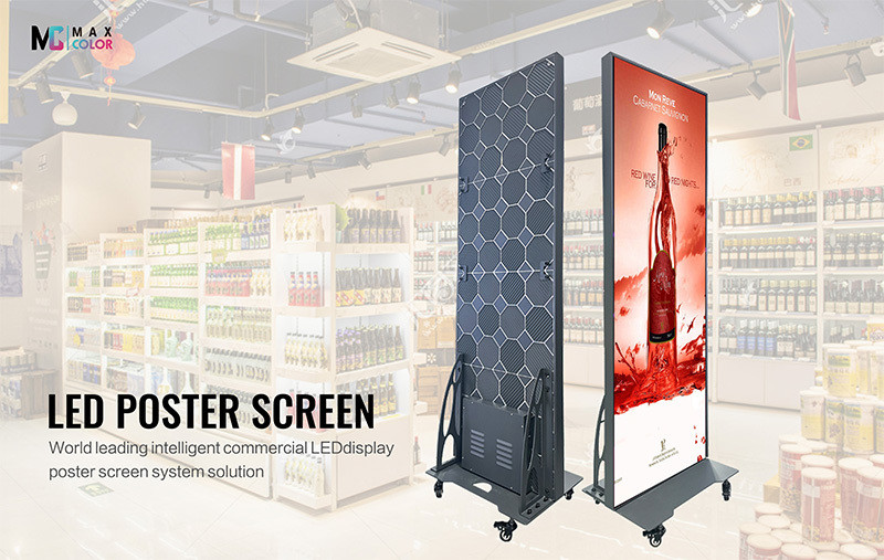 56KG P1.53 to P2.5 Indoor Poster LED Display IP31 -20~60℃ Long 100000H Life Time