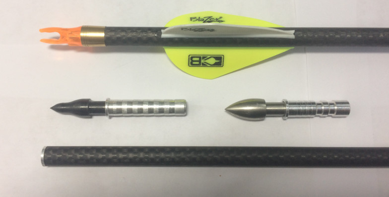 6.2mm Spine 250/300/400/500/600 Budget Hunting Arrows .003" Straightness Carbon Arrows