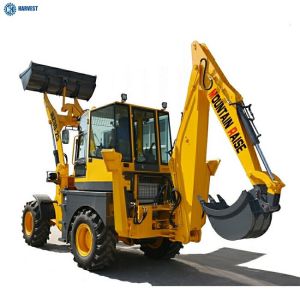 Front Bucket 1m3 75kW Cummins Engine 0.3m3 WZ30-25 Backhoe Loader