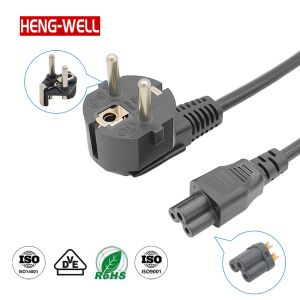 16A 250V EU Power Cord with C5/C13 Plug for Home Appliances