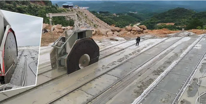 Disk Saw Machine, double blade mining stone machine for granite, marble and quartz