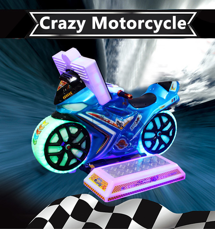 3d Motorcycle Video Racing Game Machine 150W Coin Operated