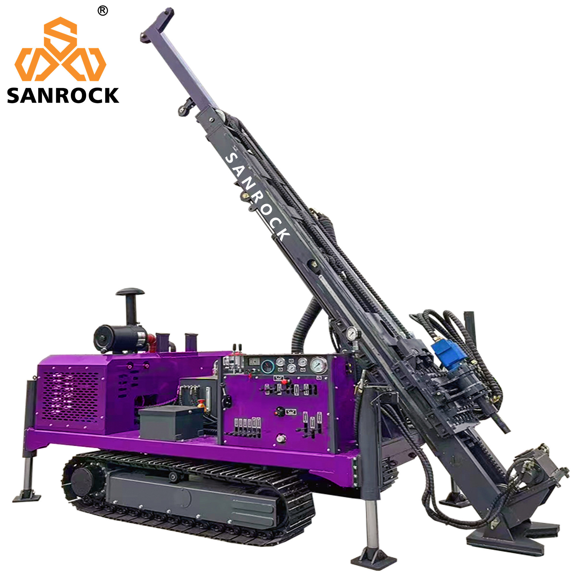 Crawler Core Drilling Machine Geotechnical Exploration Hydraulic Core Drilling Rig