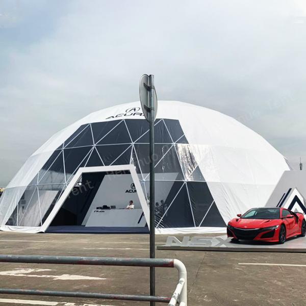 Clear Window 30m PVC Geodesic Big Dome Tent Outdoor Vehicle Exhibition SGS