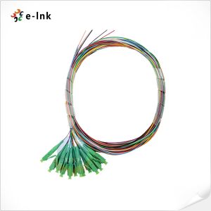  1-meter multicolored 12-fiber Bundled Fan-out OM3 LC pigtail Manufactures