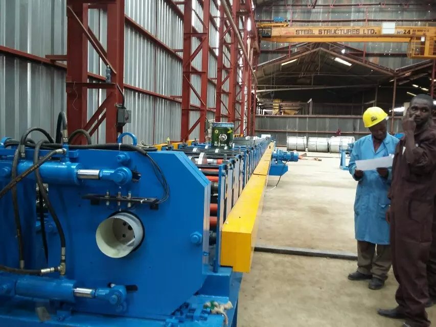 Steel Square Corrugated Pipe Forming Machine Downpipe Machine