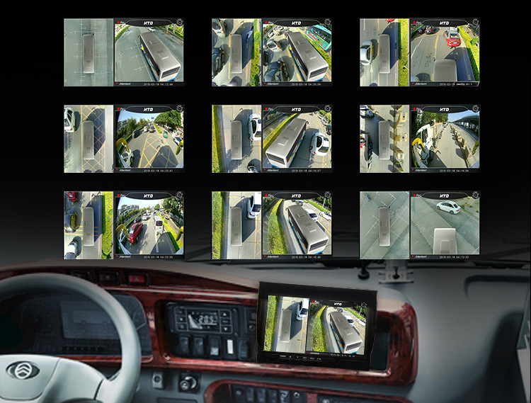 64GB TF Card 9 Inch Backup Camera Monitor For Camper Trailer And Truck OEM