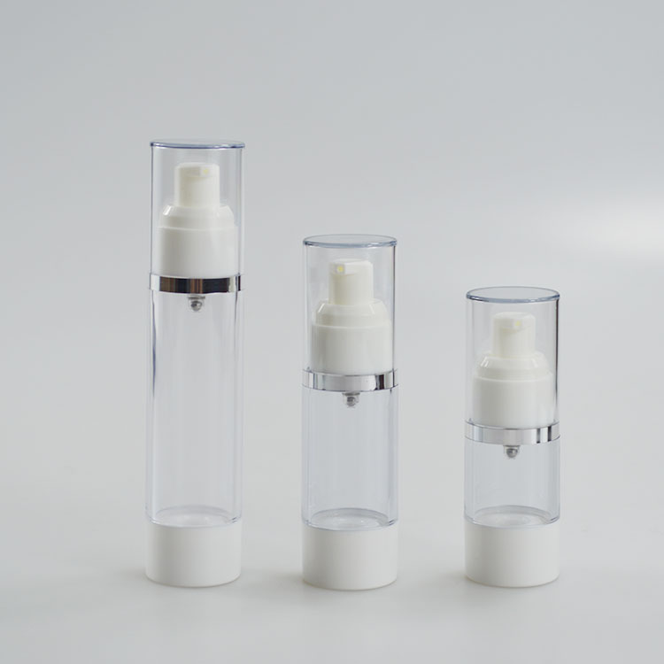 AS Collar Luxury 15ml 30ml 50ml Refillable Cosmetic Twist Vacuum Airless Serum Oil Lotion Spray Pump Bottle