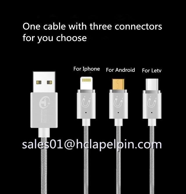For iPhone 5S 5C 6 6S Plus iPad 4 5 Air Mini Magnet Charging Original 2A USB magnetic data cable