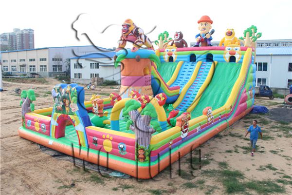 newest inflatable slide combo, inflatable bouncer combo