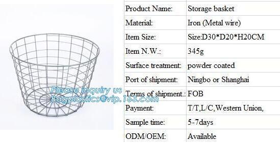 decorative laundry metal wire material storage basket, Vintage Metal Chicken