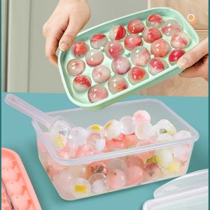 Ice Cube Tray Easy-Release Ice Cube Trays For Freezer, Diy Homemade Round Ice