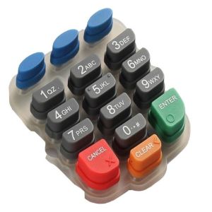 China SGS PU Coating Rubber Keyboard Keys 60 Shore A on sale