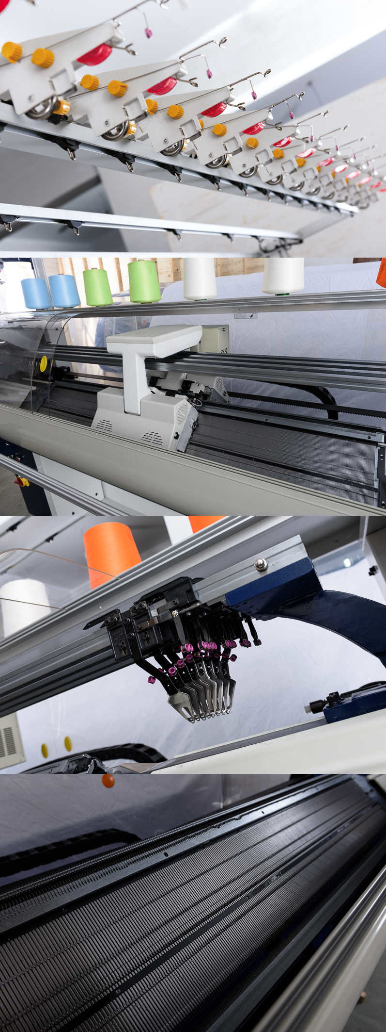 Single Head 3 System Computerized Flat Knitting Machine For Collar Shoe Uppers