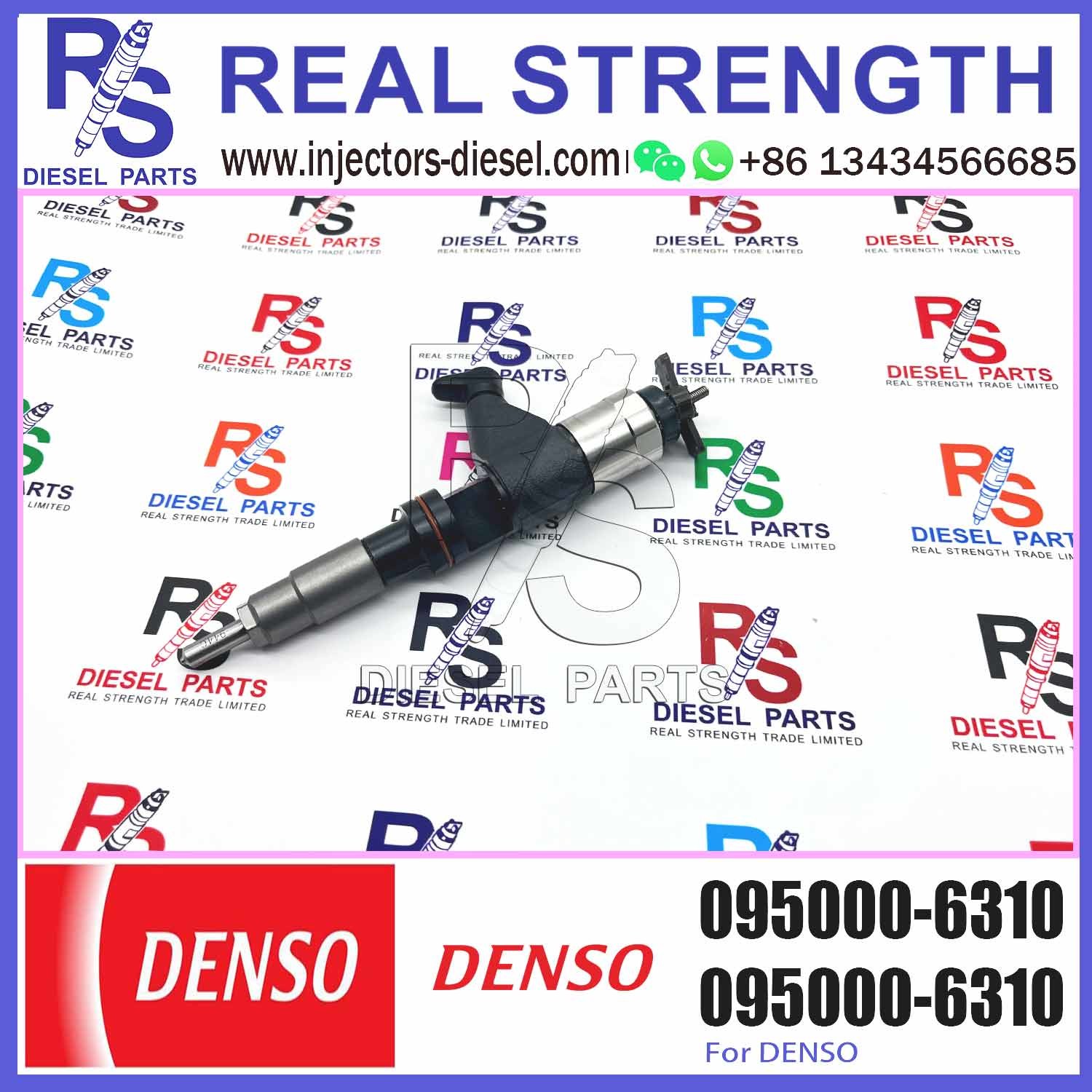 095000-6310 Common Rail Injector For John Deere 4045T 6068T Backhoe Loader Fuel Injector