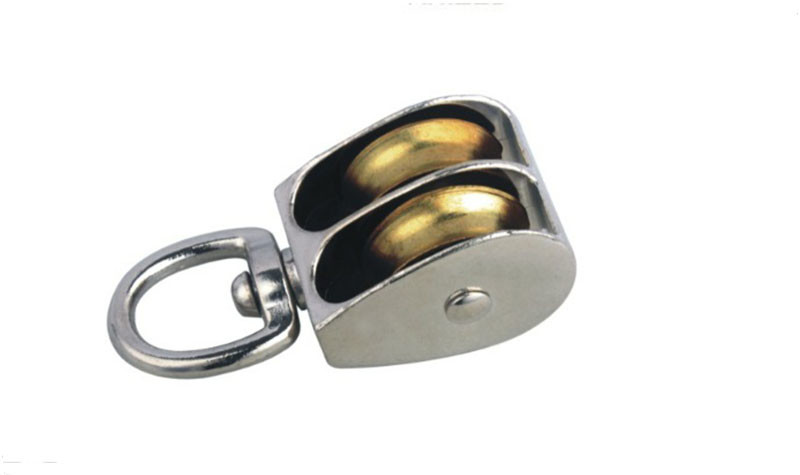 Small Zinc Alloy Single Wheel Fixed Eye Die Cast Pulley Lifting Pulley Block