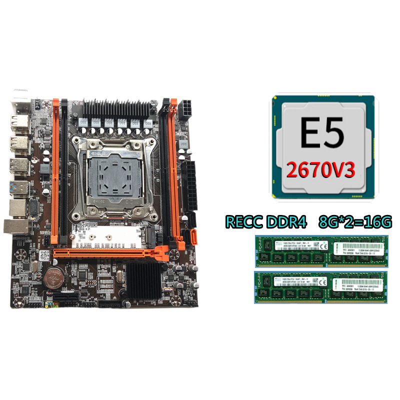 Customized X99 motherboard PC server mainboard 4xDDR4 support core I7 xeon E5 v3/v4 cpu X99H mainboard for pc