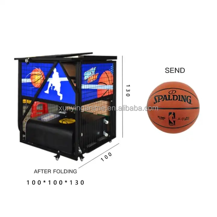 150KG Coin Operated Street Arcade Basketball Machine For Home 140W