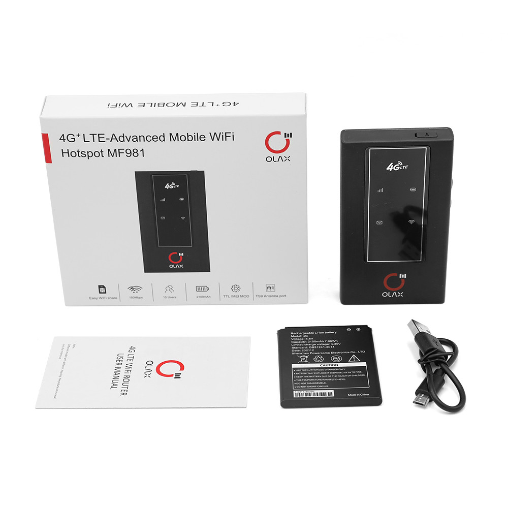 Wifi Router MF981 3g 4g Mobile Hotspot with sim card slot 4g lte Mifis Router