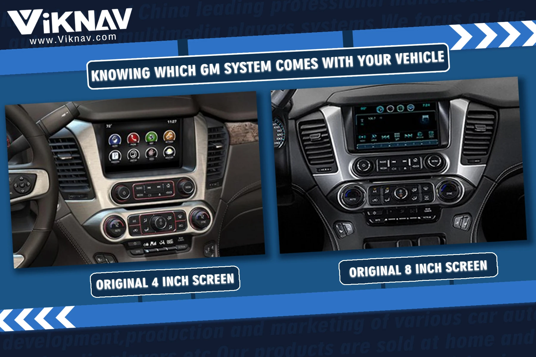Chevrolet Suburban Tahoe GMC Yukon 2014-2020 Car Audio Stereo Upgrade ODM