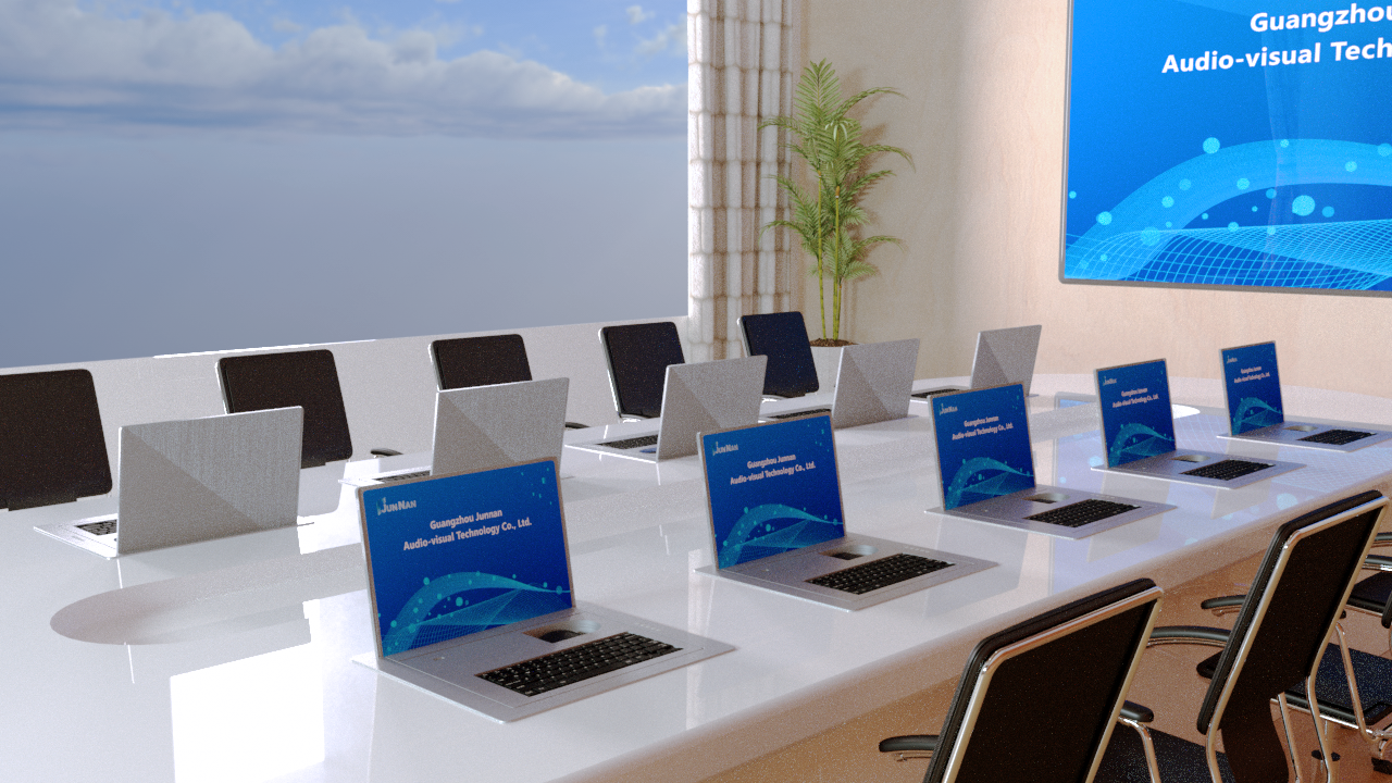 Paperless Meeting System Flip Flop Computer Desktop Electric Remote Control Flip Monitor