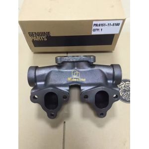 China 6151-11-5160 Excavator 6D125 Engine Parts Exhaust Manifold For PC300-3 PC400 on sale