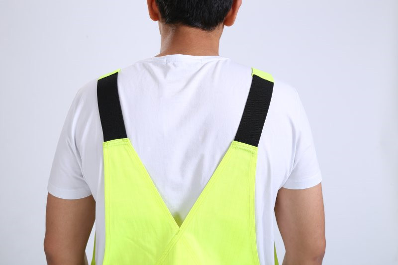 290gsm light weight arc protection Fire proof Bib Trousers , EN20471 HIVIS Flame Resistant Bib Pants