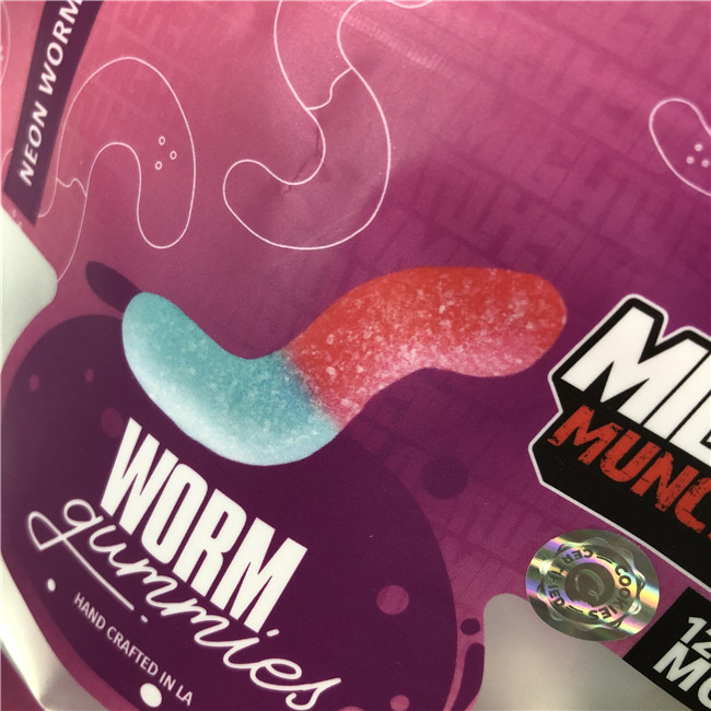 Professional Service Digital Printed Bags with Glossy/Matte Printing Finishing Gummy Edible Mylar Bags
