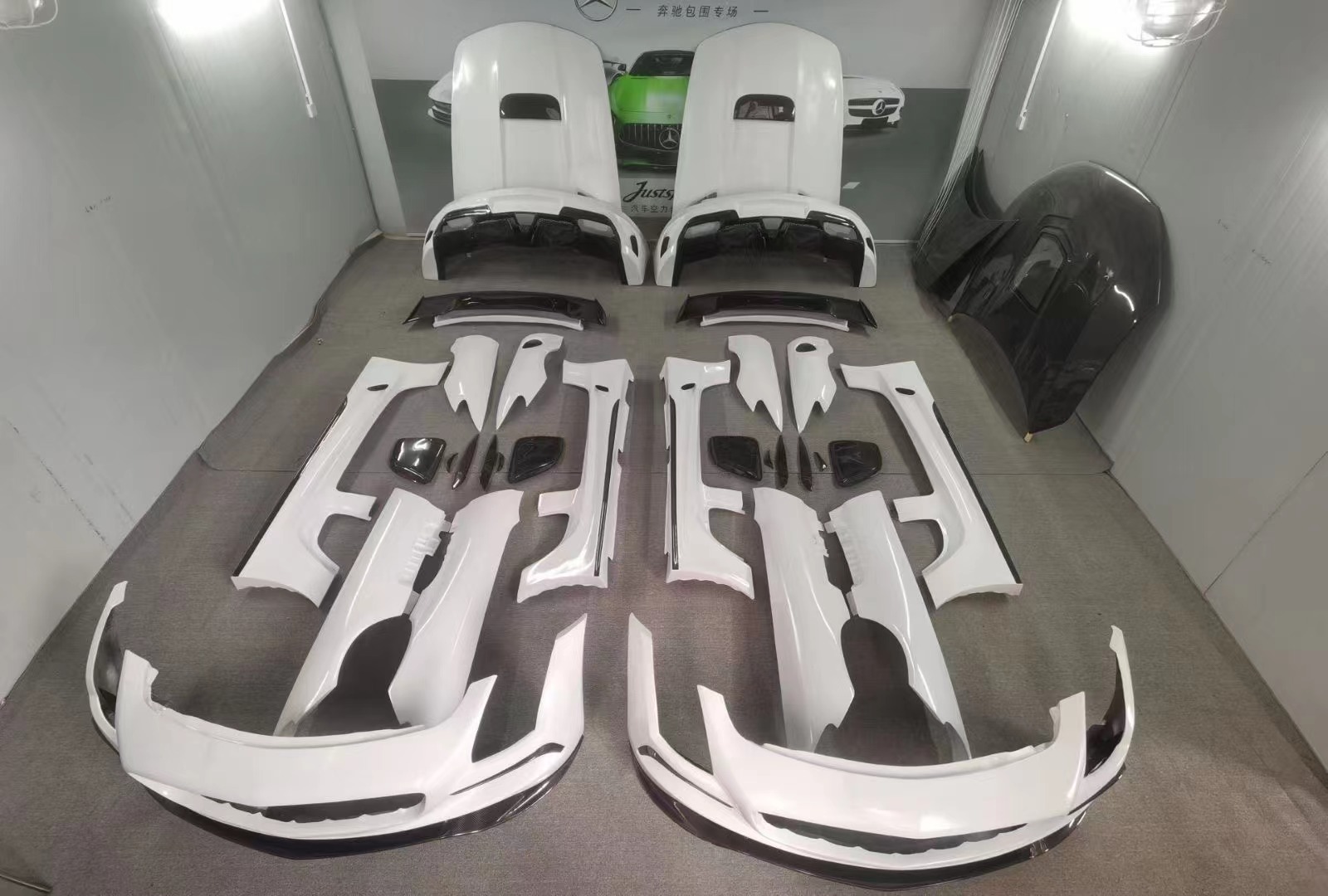 G500 G63 Mercedes Sprinter Body Kit VOS Style Diy Front Lip Spoiler Wheel Arch