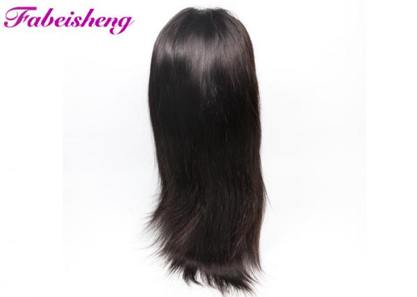 Quality Silky Straight 100% Virgin Front Lace Wigs With Transparent Plastic Bag for sale