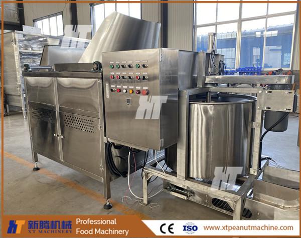 Industrial Peanut Frying Machine SUS304 Large Capacity Salted Peanut Making
