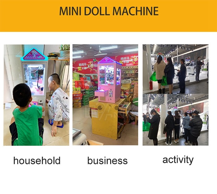 Single Half Doll Machine Claw Crane Game Mini Claw Machine For Sale Table Kids Play