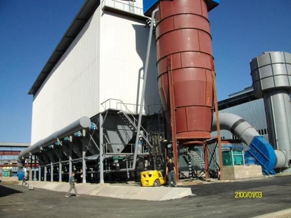 SGS Compressed Air Silica Fume Densifier System , Silicon Powder Densification
