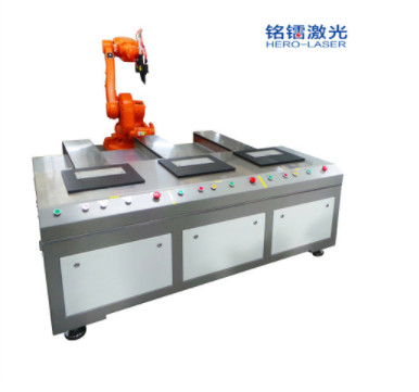 Quality Accurate PLC Control IPG Robot Laser Welding Machine Three Position for sale