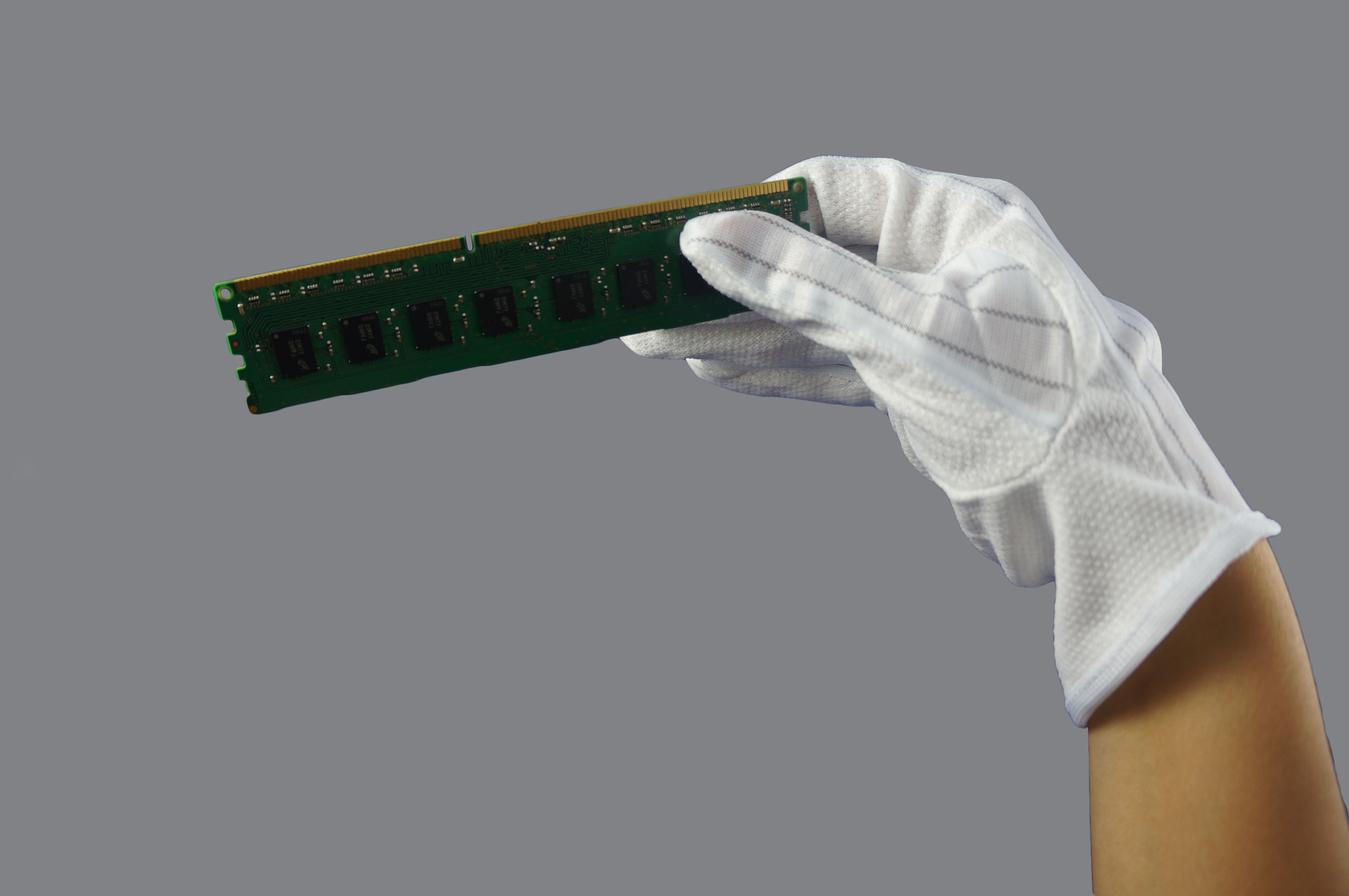 Sweat Absorbency PVC ESD Dotted Anti Static Hand Gloves