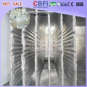 Cold Drink Shops Plate Ice Machine With PLC Central Program Control