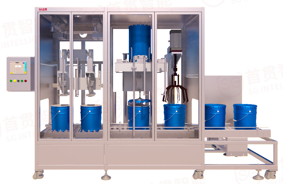 Durable Stainless Steel Powder Processing Granulator Lube Oil Filling Machine For 10-30kg Output