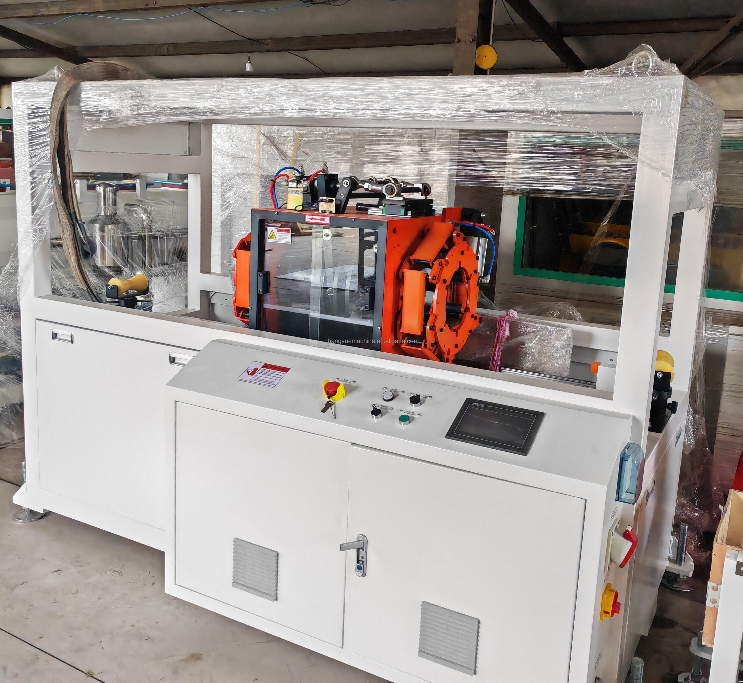 State-of-the-Art HDPE Pipe Production Line with Double/Single Disc Winding/Stacker for Easy and Organized Production