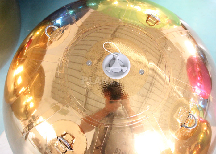 Decoration Gold Hanging Inflatable Mirror Ball Reflective Mirror Balloon