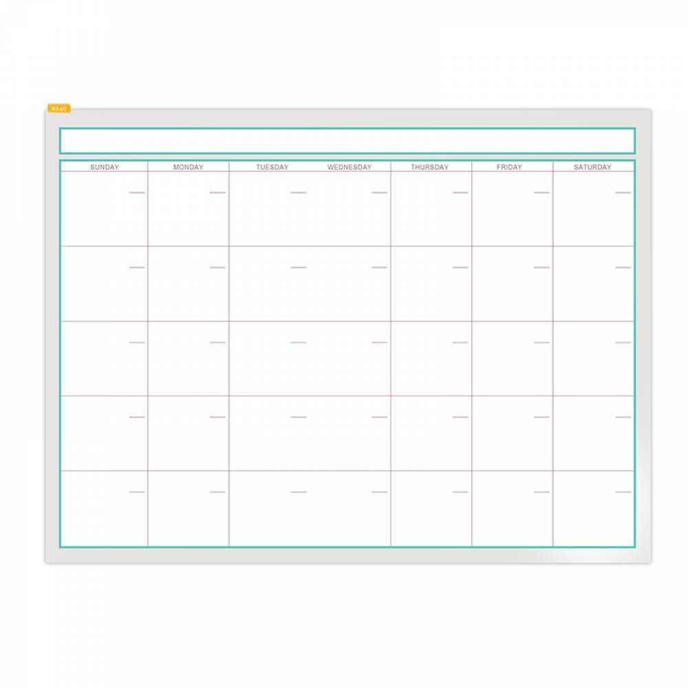 Dry Erase Reusable Calendar Planner Sticky Monthly Planner SGS OEM