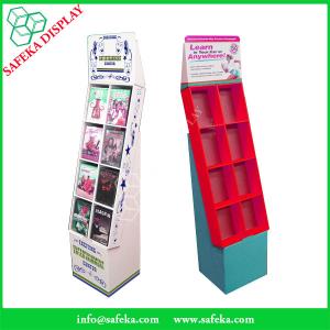 Pop Cheap Custom printed Promotion Rack Supermarket advertising shelf Cardboard DVD CD display stand with pockets