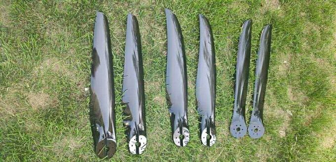 PAP PA 125CC Paramotor carbon propeller 125cm reducer 1:3.65 4 M6 d60mm tax incl free shipping
