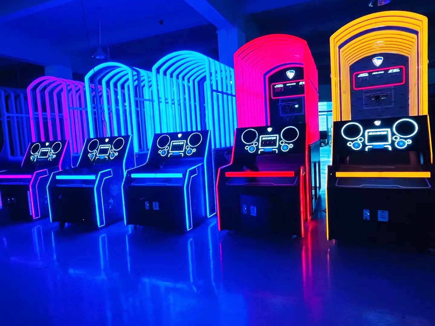Dreamland Exclusive Design Coin Operated Luxury Slam King Basketball Machine For Indoor Amusement Park