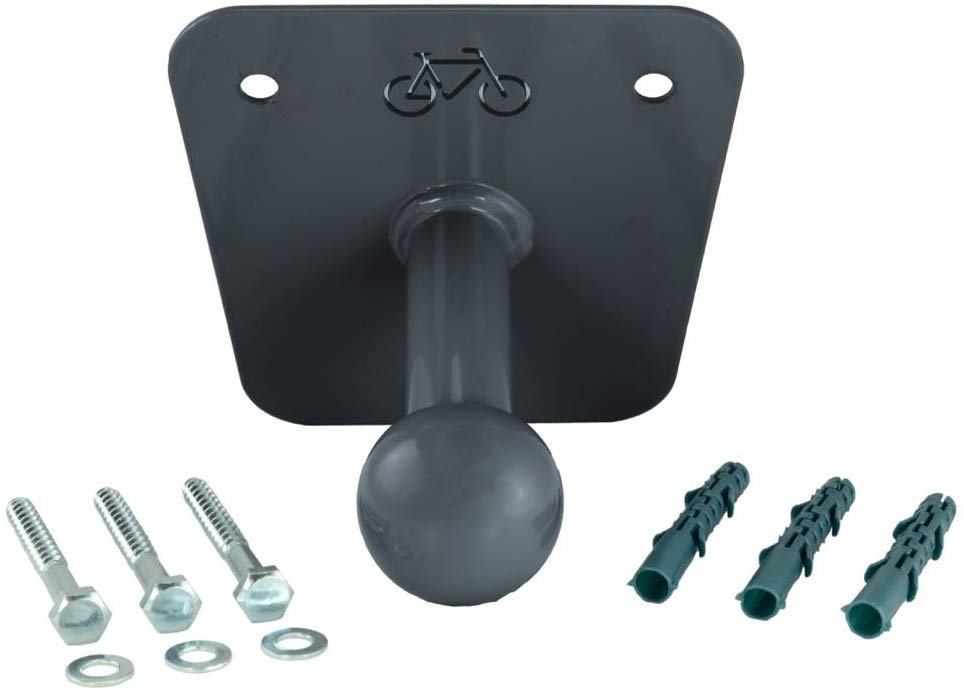 Power Coating Carbon Steel Bicycle Carrier Wall Mount Includes Screws and Dowels