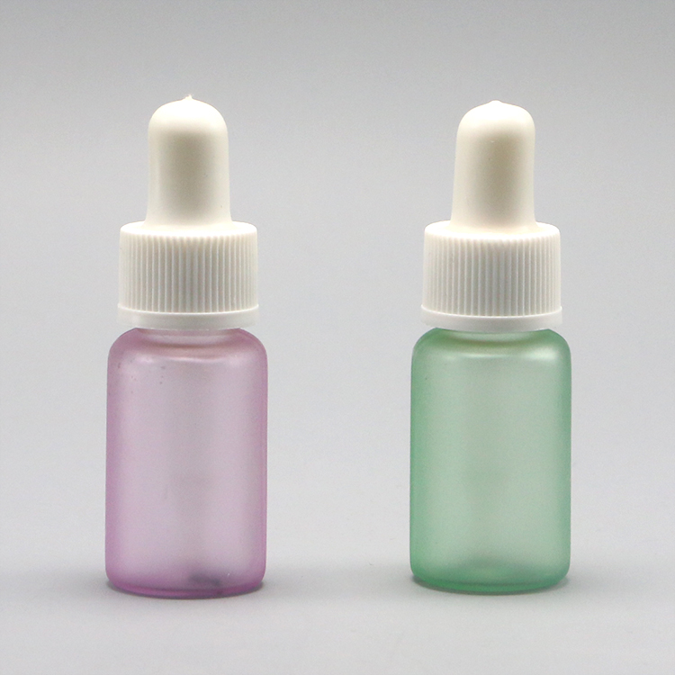 15ml Round Shape PET Plastic Dropper Bottle with Tube Medicine Grade Customized Dropper Cap